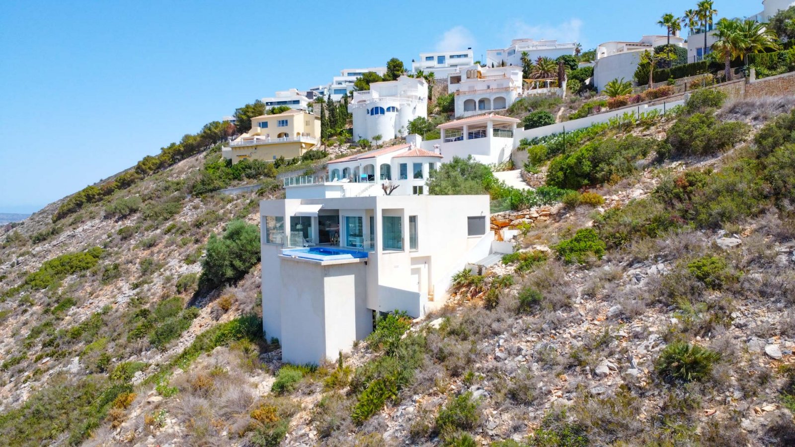 4421BELL Moderne Villa mit atemberaubendem Meerblick zum Verkauf in Cumbre del Sol