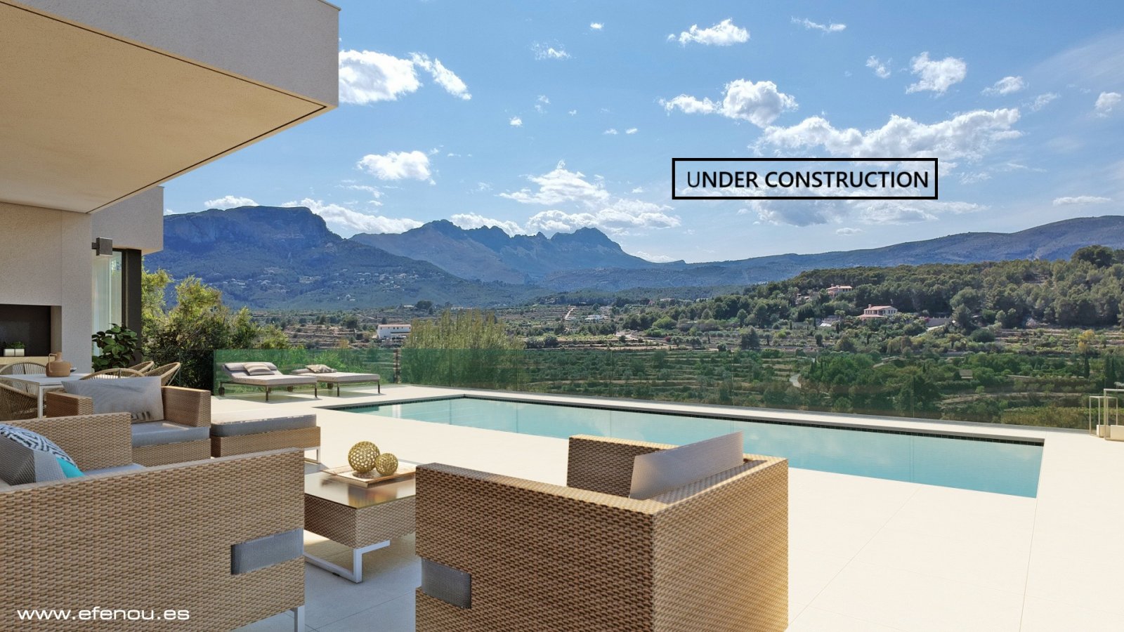 4473CAL Neu gebaute Villa mit Panoramablick zum Verkauf in Calpe