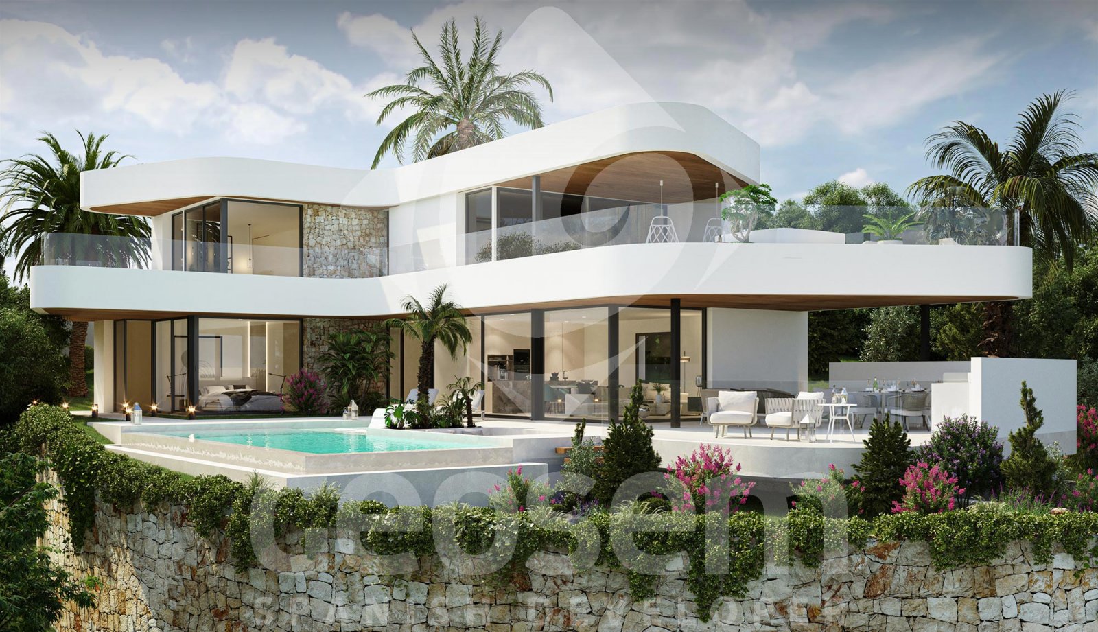 4043BELL Luxuriöse Villa mit Meerblick in Cumbre del Sol zu verkaufen