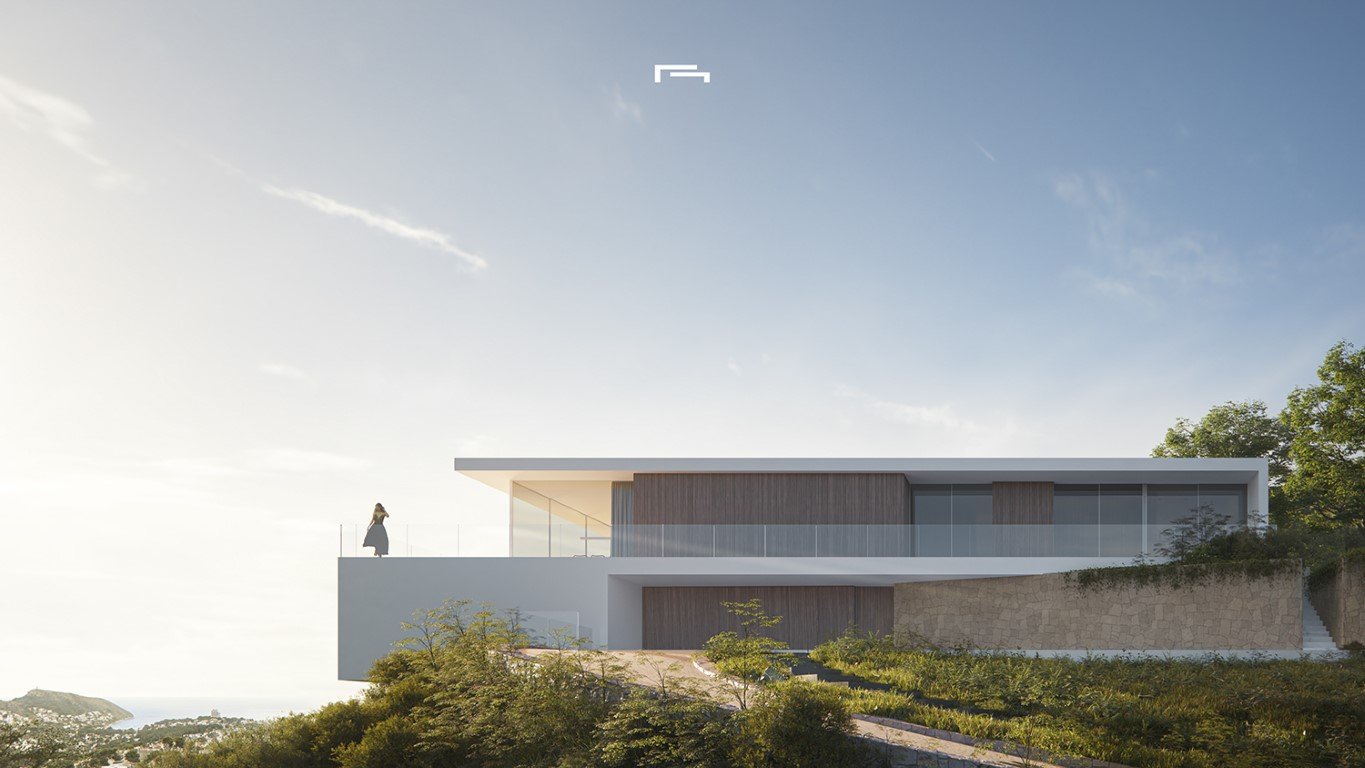 3565MOR Moderne Neubauvilla mit Meerblick zum Verkauf in Moraira