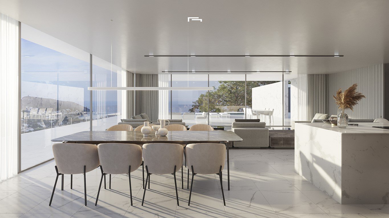 3565MOR Moderne Neubauvilla mit Meerblick zum Verkauf in Moraira