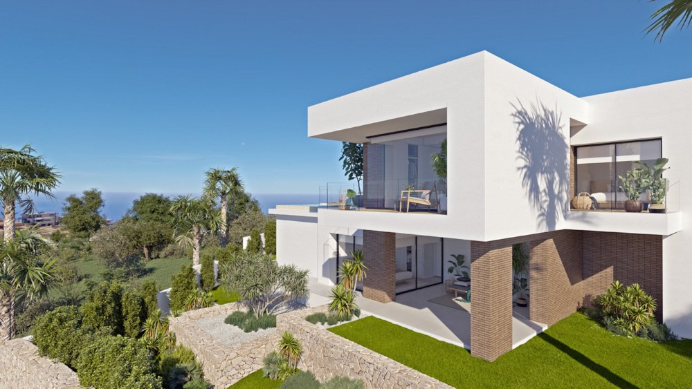 4178JAV Einzigartige Neubauvilla zum Verkauf mit Meerblick in Cumbre del Sol
