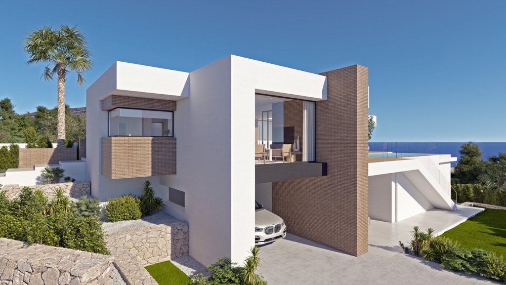 4178JAV Einzigartige Neubauvilla zum Verkauf mit Meerblick in Cumbre del Sol