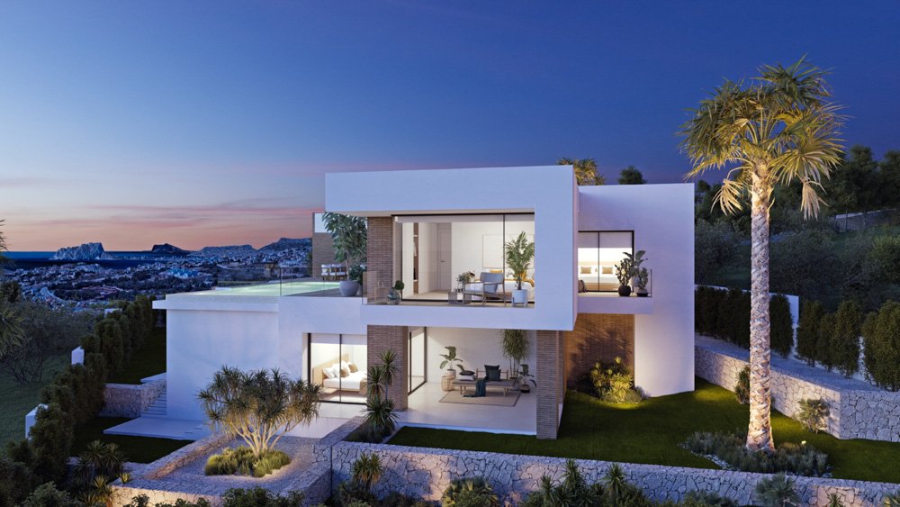 4178JAV Einzigartige Neubauvilla zum Verkauf mit Meerblick in Cumbre del Sol