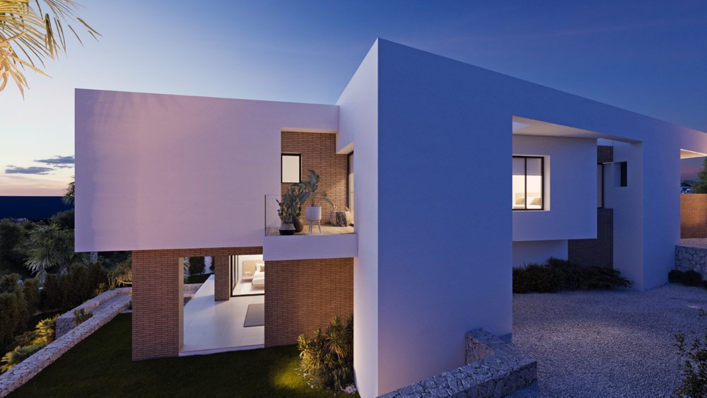 4178JAV Einzigartige Neubauvilla zum Verkauf mit Meerblick in Cumbre del Sol