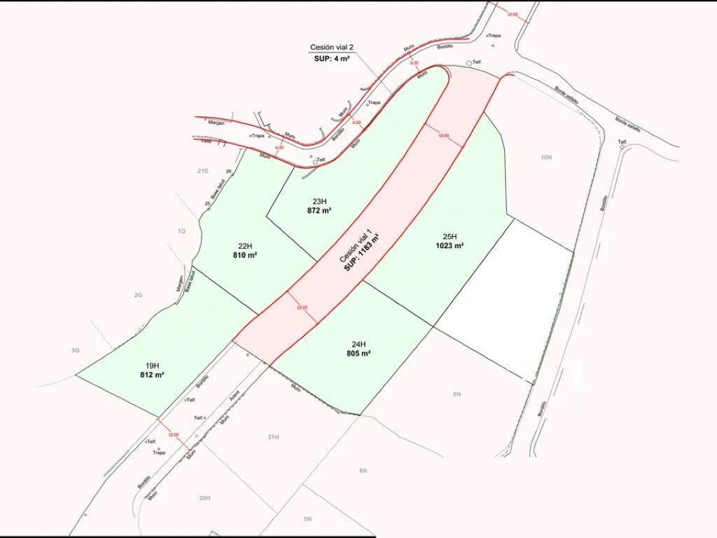 6417CAL 5 schöne Baugrundstücke zum Verkauf 1500 Meter vom Strand La Fustera in Benissa