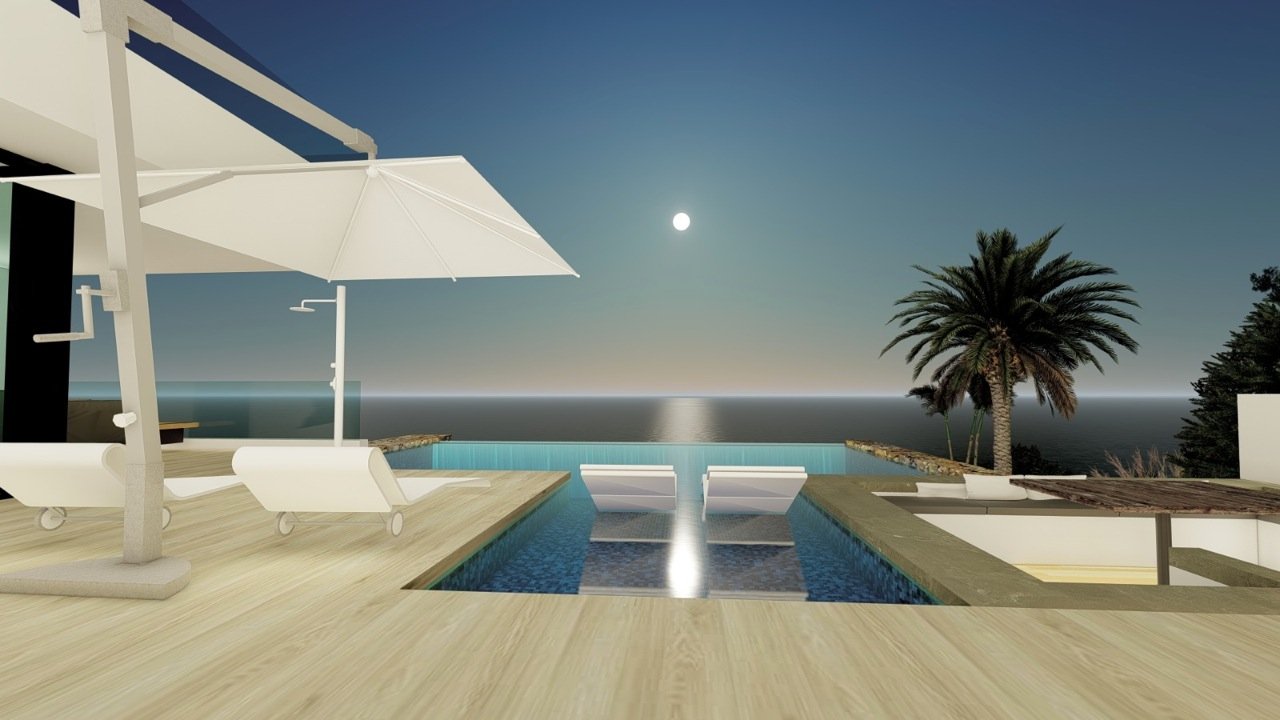 3230CAL Neu gebaute Villa zum Verkauf mit Meerblick in Calpe