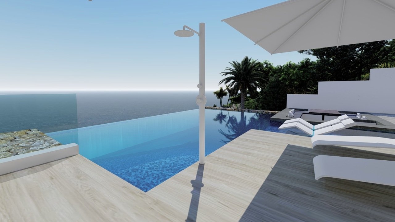 3230CAL Neu gebaute Villa zum Verkauf mit Meerblick in Calpe