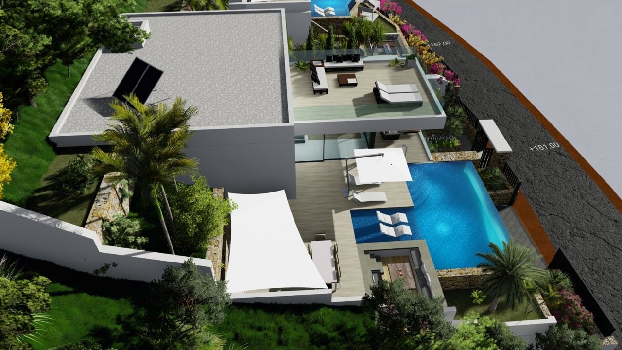 3230CAL Neu gebaute Villa zum Verkauf mit Meerblick in Calpe