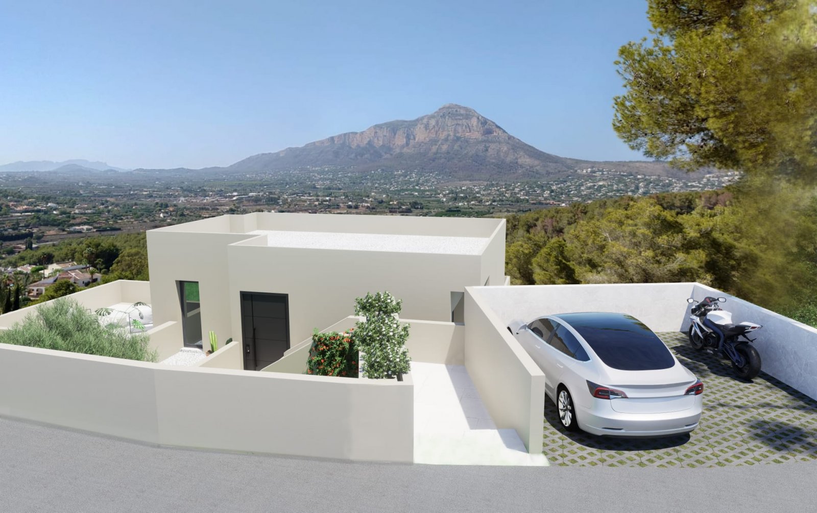 C4XY4519JAV Neubauvilla mit Blick auf den Montgó zu verkaufen in Rafalet, Jávea