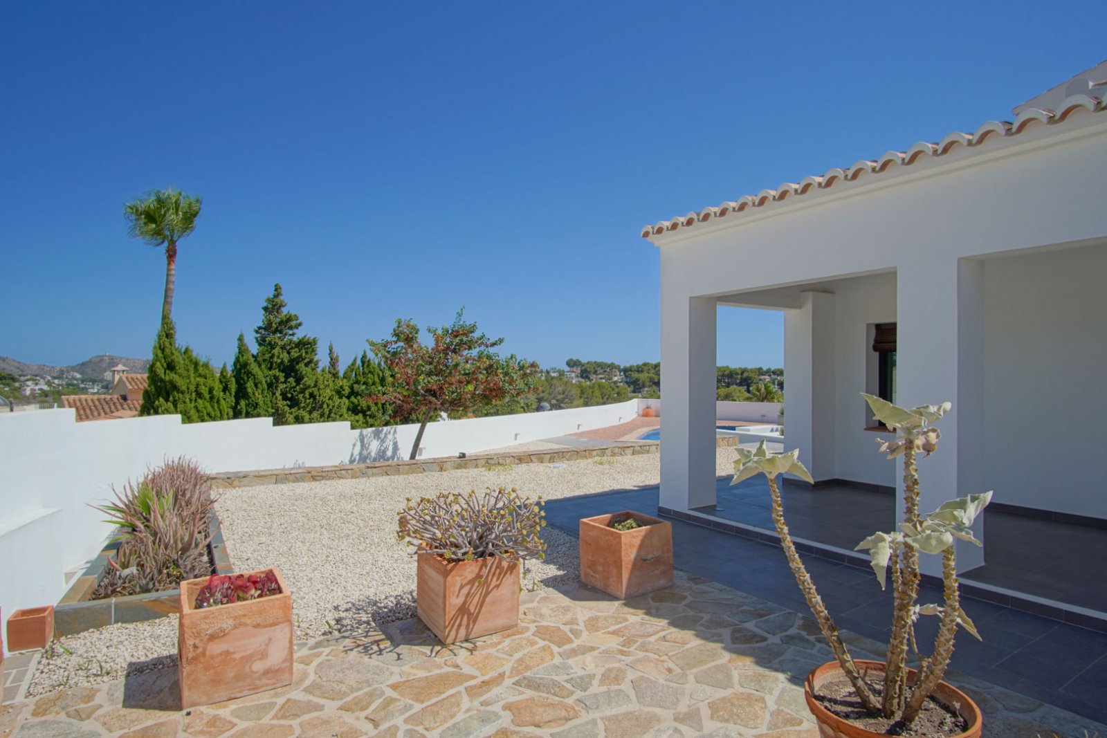 8279MOR Traditionelle mediterrane Villa mit Panoramablick auf das Meer in Moraira zu verkaufen.