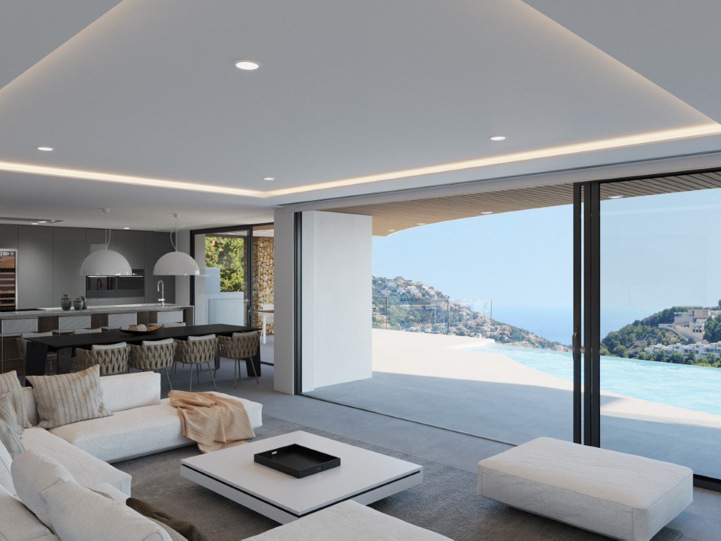 3382JAV Neu gebaute Villa mit Meerblick in Javea zu verkaufen