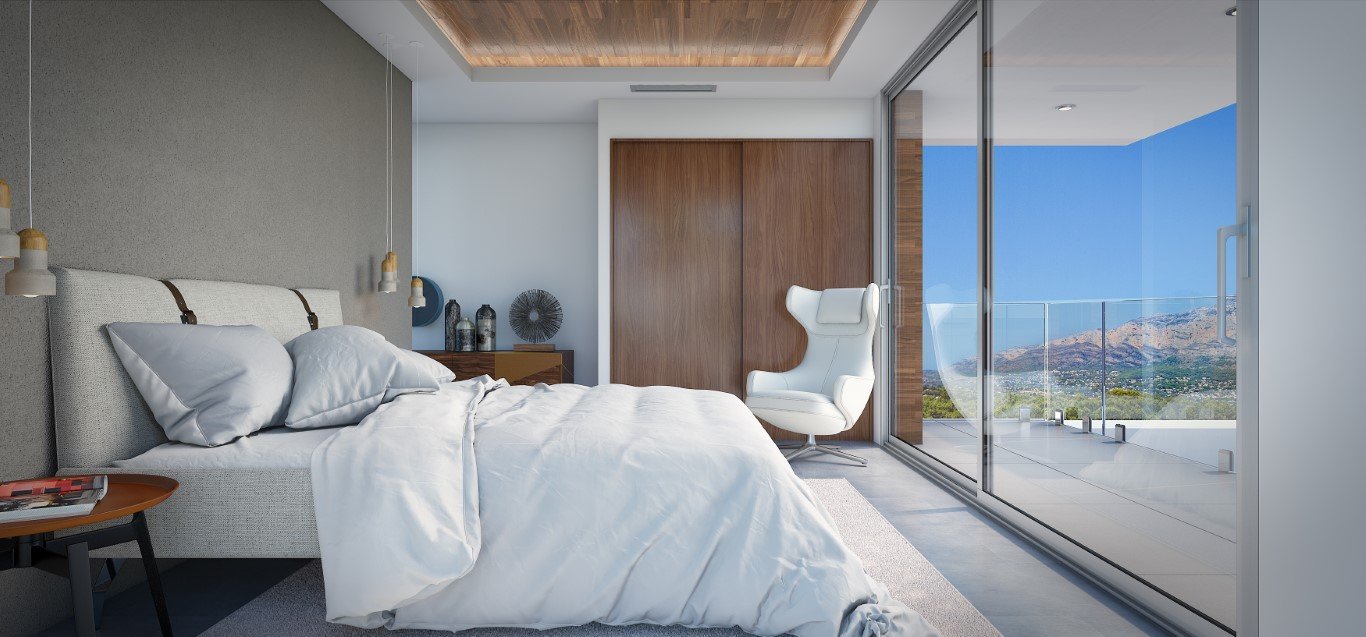 3382JAV Neu gebaute Villa mit Meerblick in Javea zu verkaufen