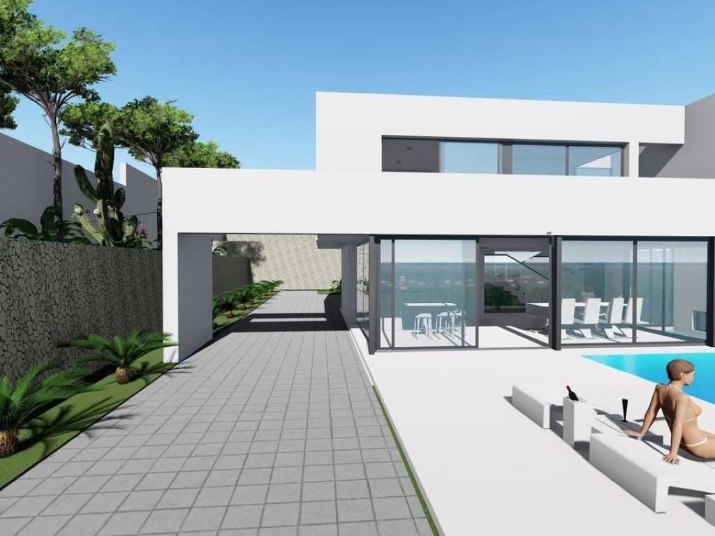 OFF6029CAL Moderne Neubauvilla mit Meerblick in Calpe zu verkaufen