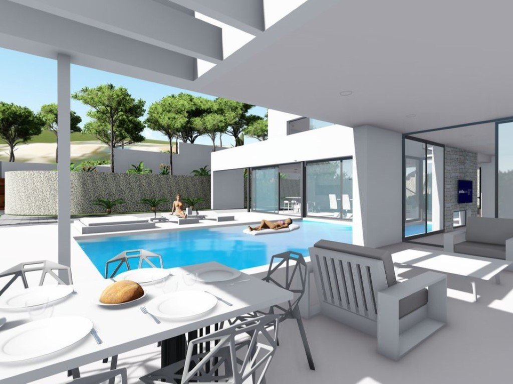 OFF6029CAL Moderne Neubauvilla mit Meerblick in Calpe zu verkaufen