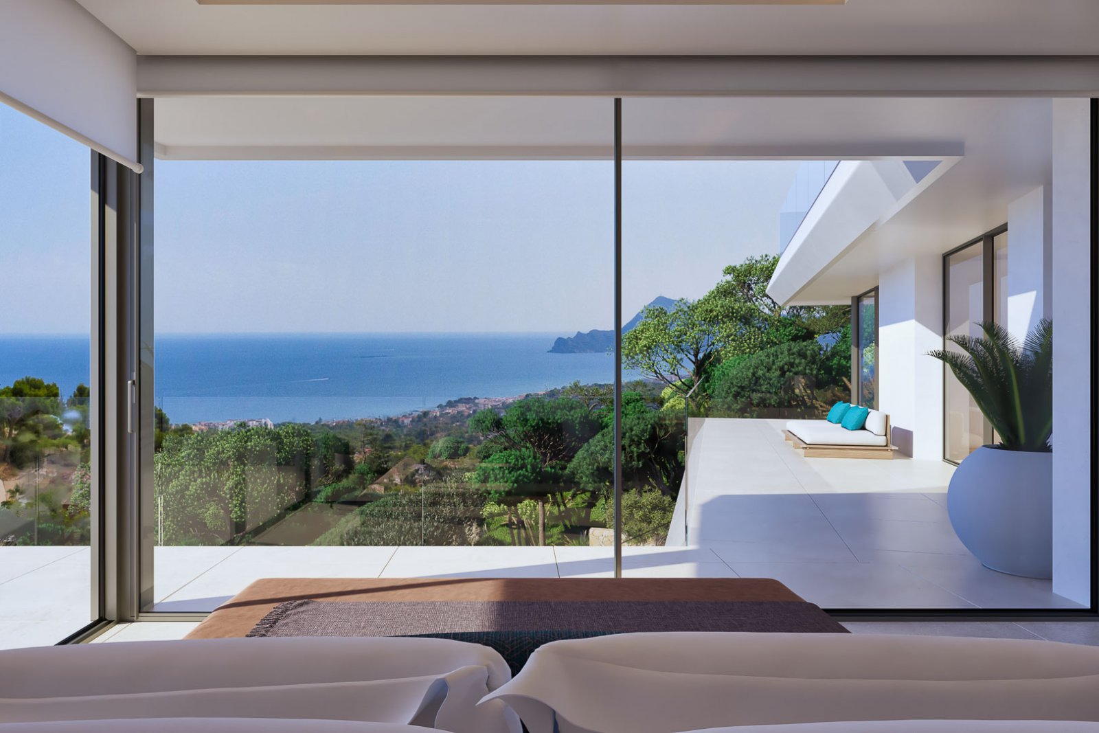 8263ALT Moderne Villa mit Meerblick im Bau zum Verkauf in Altea.