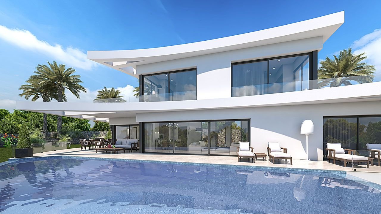 3511PEG Moderne neu gebaute Villa mit Meerblick in Pego zu verkaufen