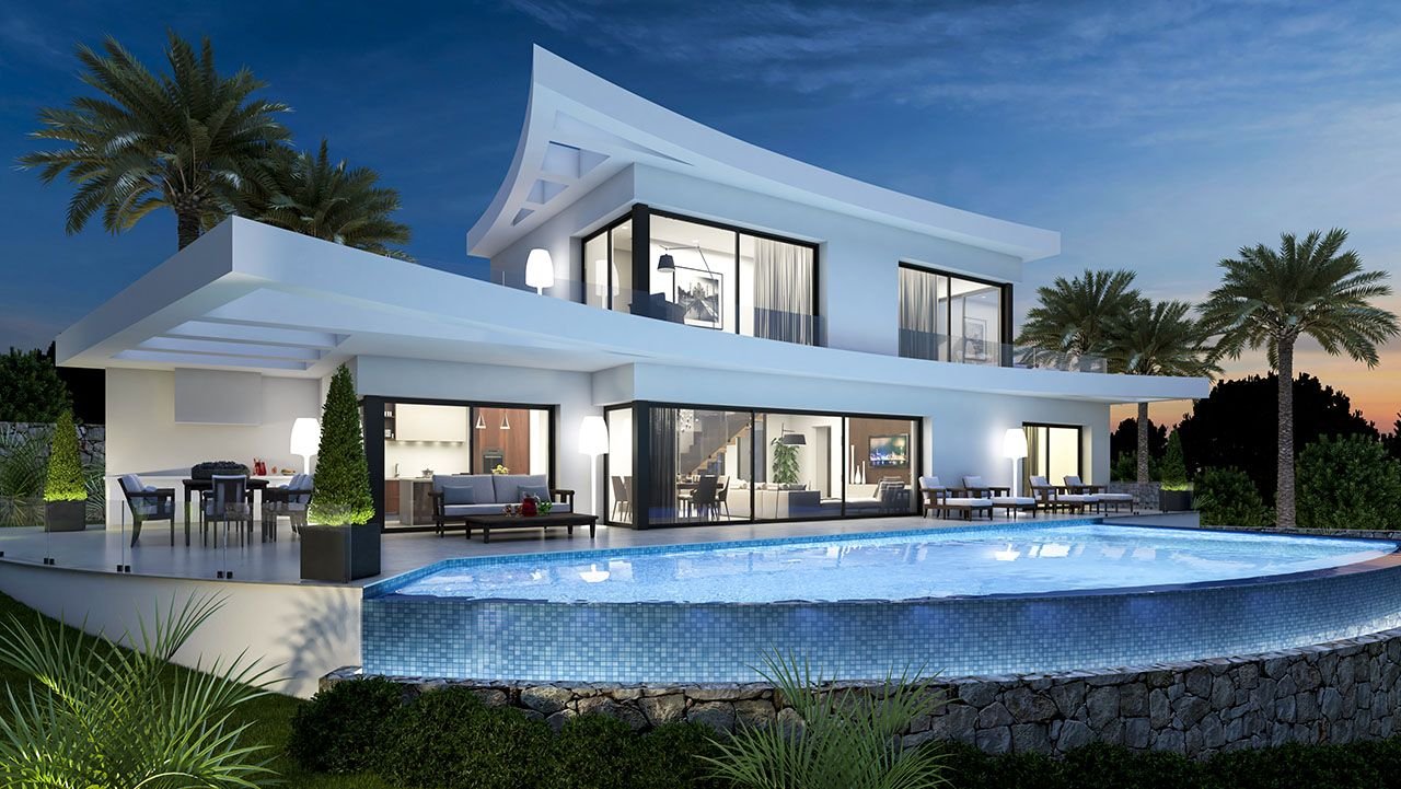 3511PEG Moderne neu gebaute Villa mit Meerblick in Pego zu verkaufen
