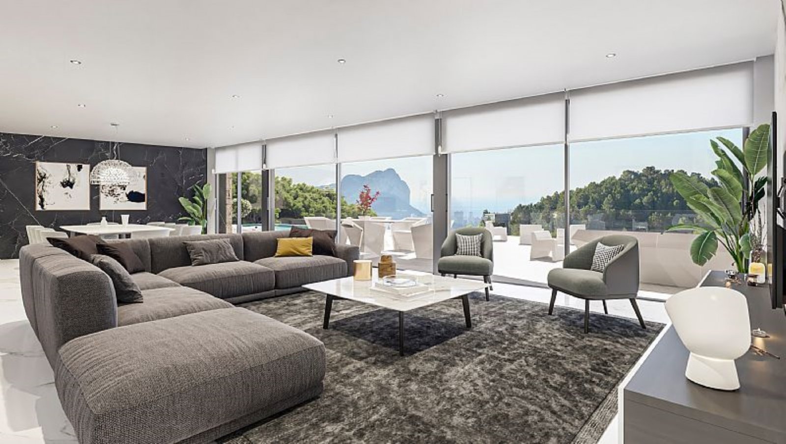 3615BEN moderne Neubauvilla mit Meerblick zum Verkauf in Benissa