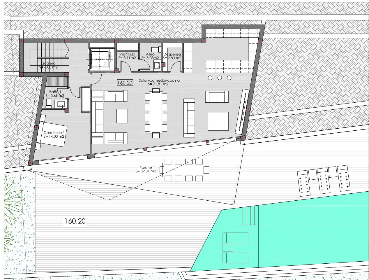 3615BEN moderne Neubauvilla mit Meerblick zum Verkauf in Benissa