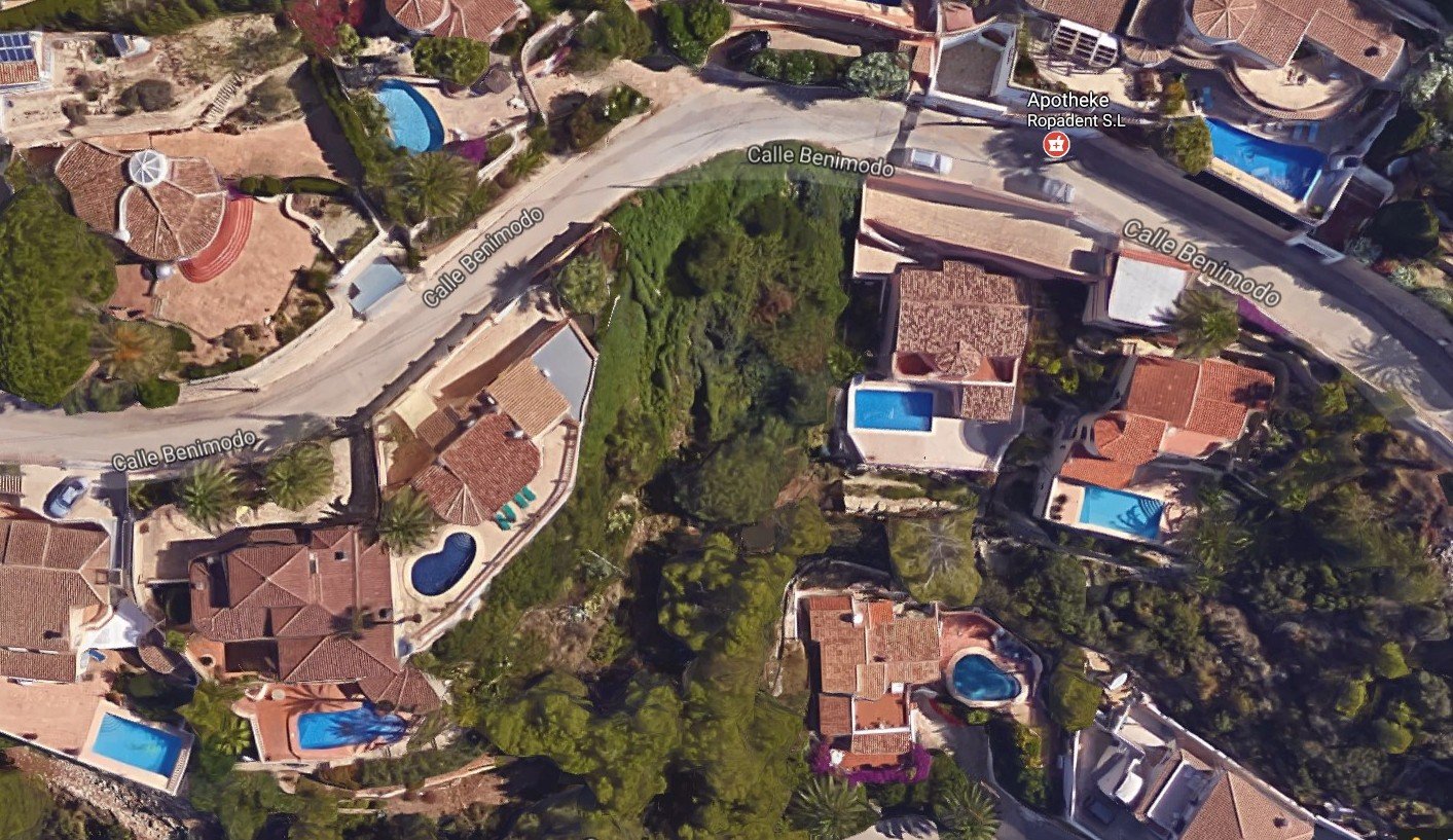 3101MOR Baugrundstück mit Meerblick zu verkaufen in Moraira