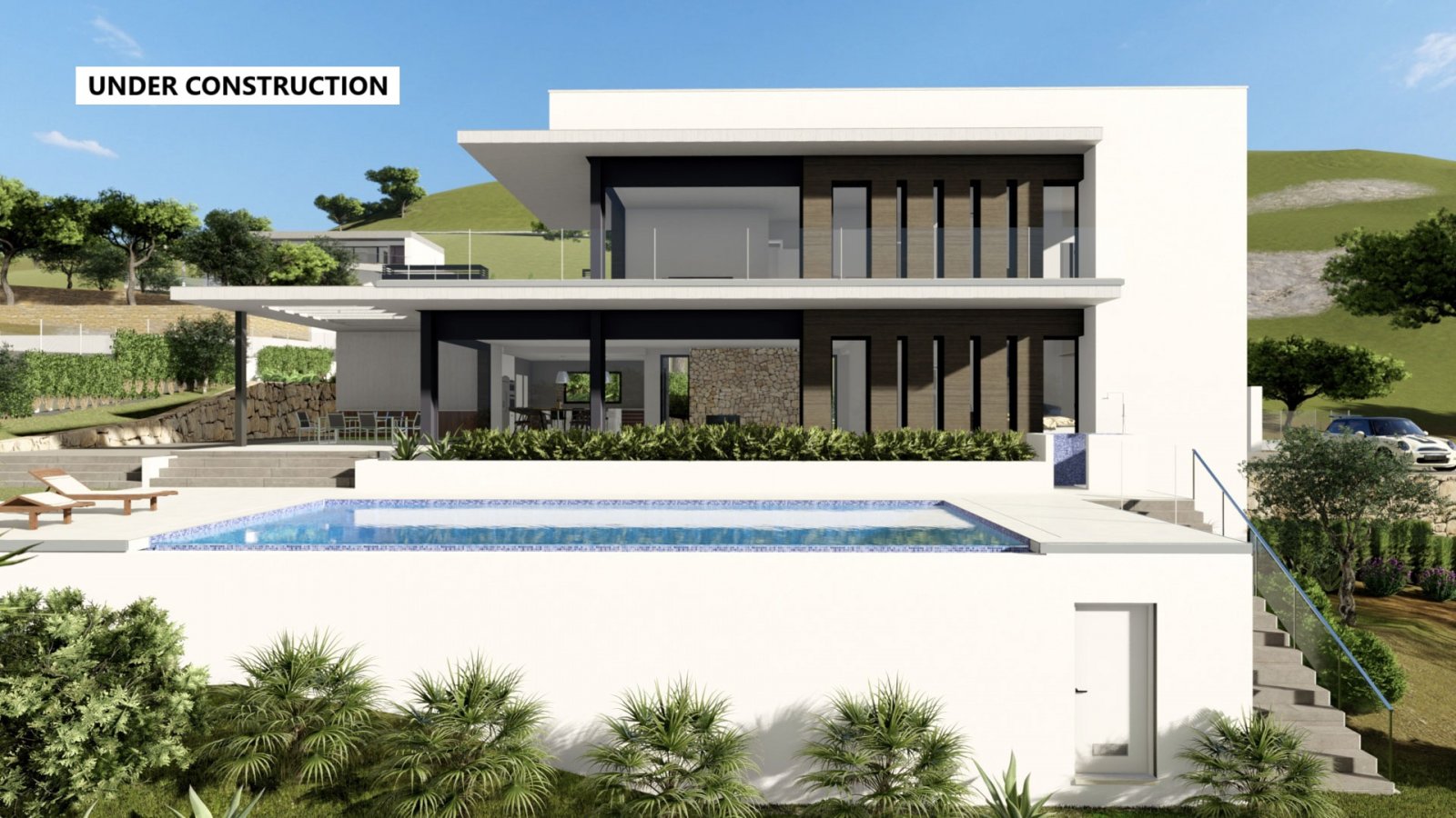 4480JAV Fantastische Neubauvilla im Bau zum Verkauf in Jávea