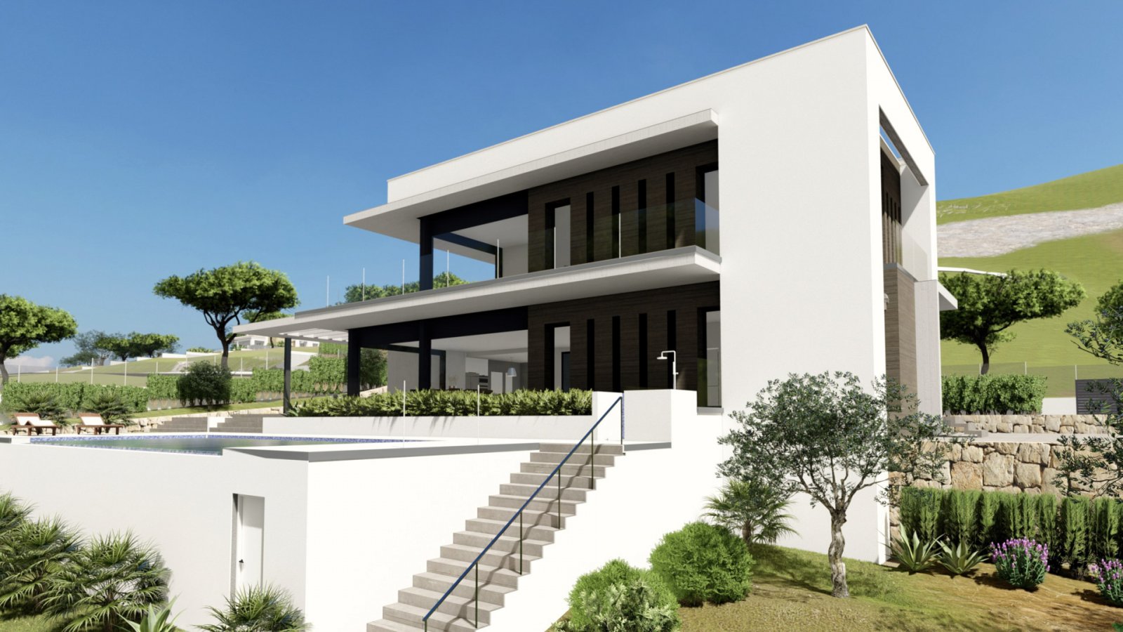 4480JAV Fantastische Neubauvilla im Bau zum Verkauf in Jávea