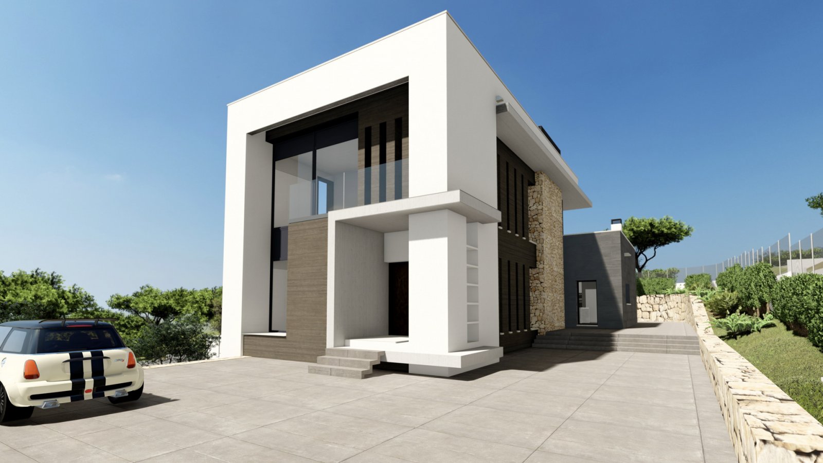 4480JAV Fantastische Neubauvilla im Bau zum Verkauf in Jávea