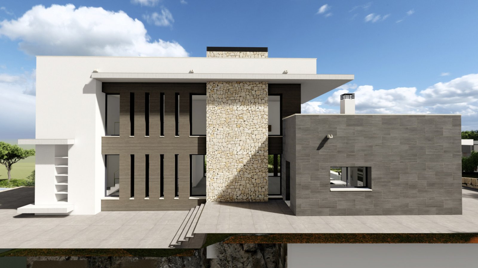 4480JAV Fantastische Neubauvilla im Bau zum Verkauf in Jávea
