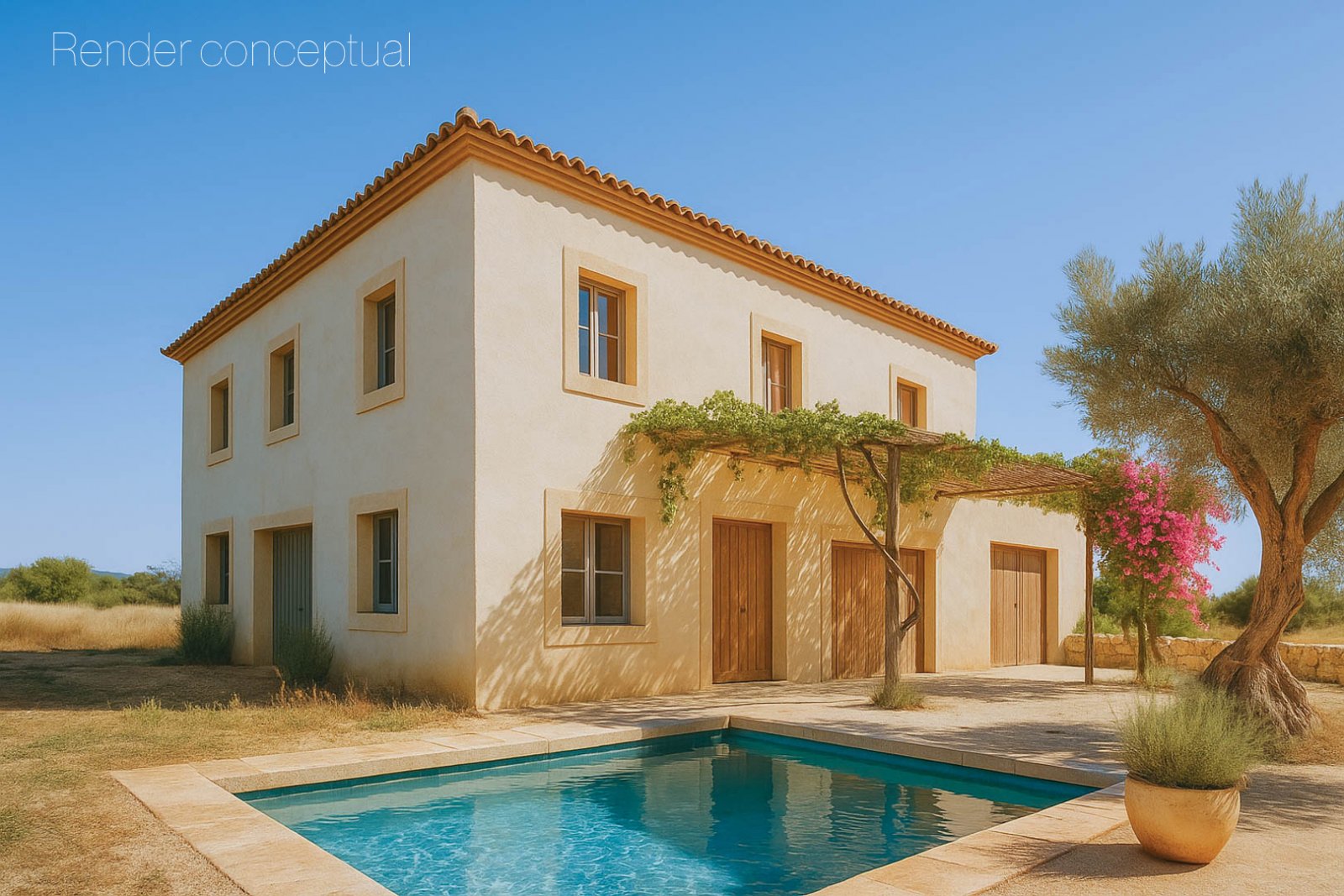 C3XY8296DEN Landhaus zum Renovieren mit großem Grundstück in Denia zu verkaufen.