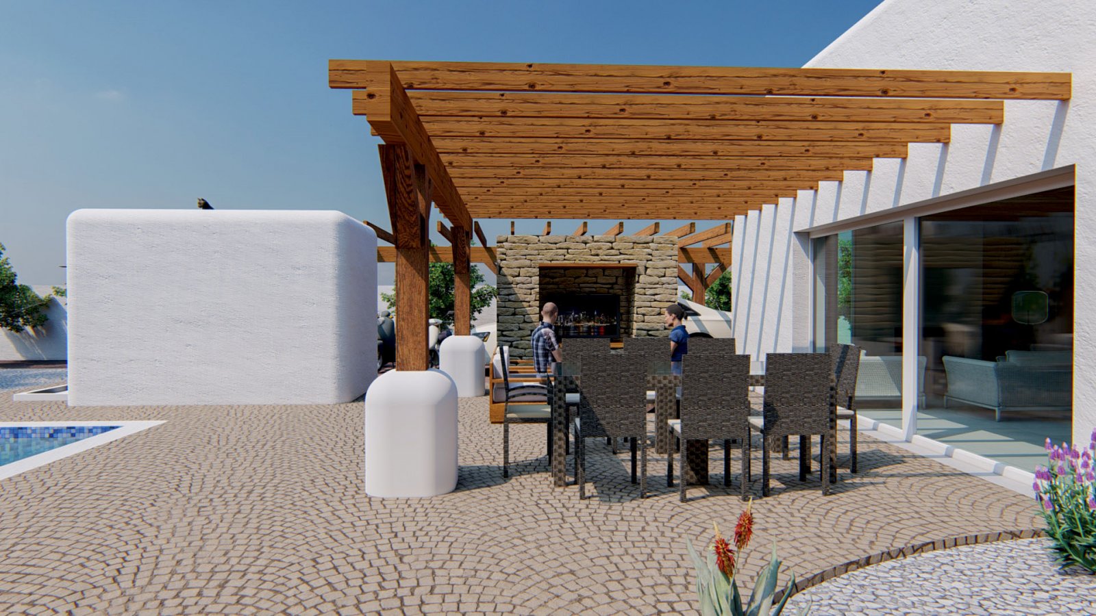 Projekt schöne ibizenkische Villa zum Verkauf in Alfaz del Pi
