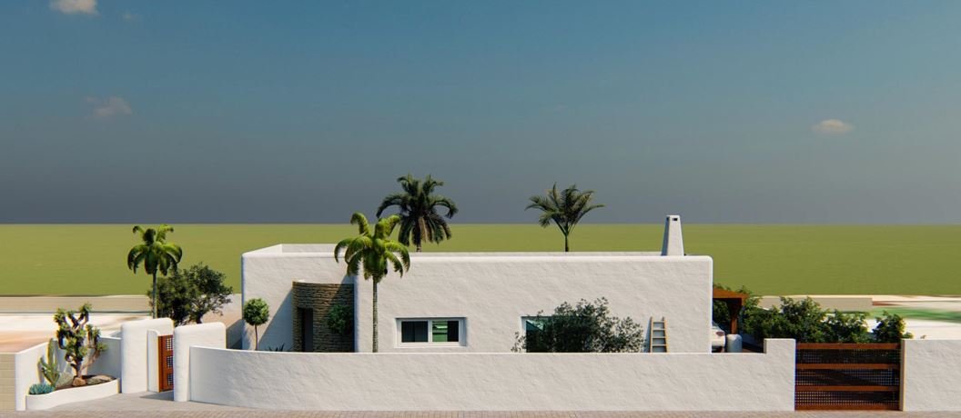 Projekt schöne ibizenkische Villa zum Verkauf in Alfaz del Pi