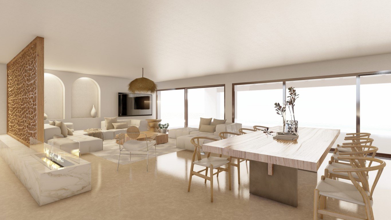6358MOR Wunderschöne Villa im Ibiza-Stil mit Meerblick im Bau zum Verkauf in Moraira
