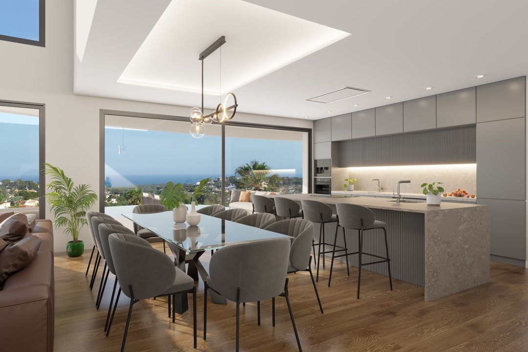 8114MOR Neubauvilla im Bau mit Panoramablick auf das Meer zum Verkauf in Moraira.