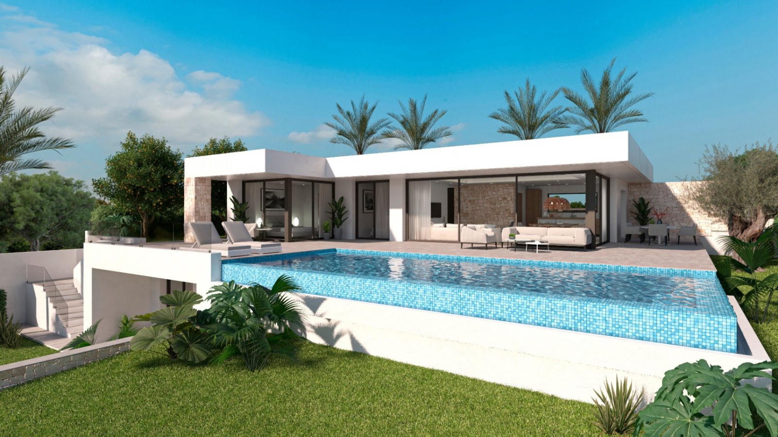 Denia: 3628DEN Moderne neu gebaute Villa mit Meerblick in Denia zu verkaufen  Denia: 3628DEN Moderne neu gebaute Villa mit Meerblick in Denia zu verkaufen