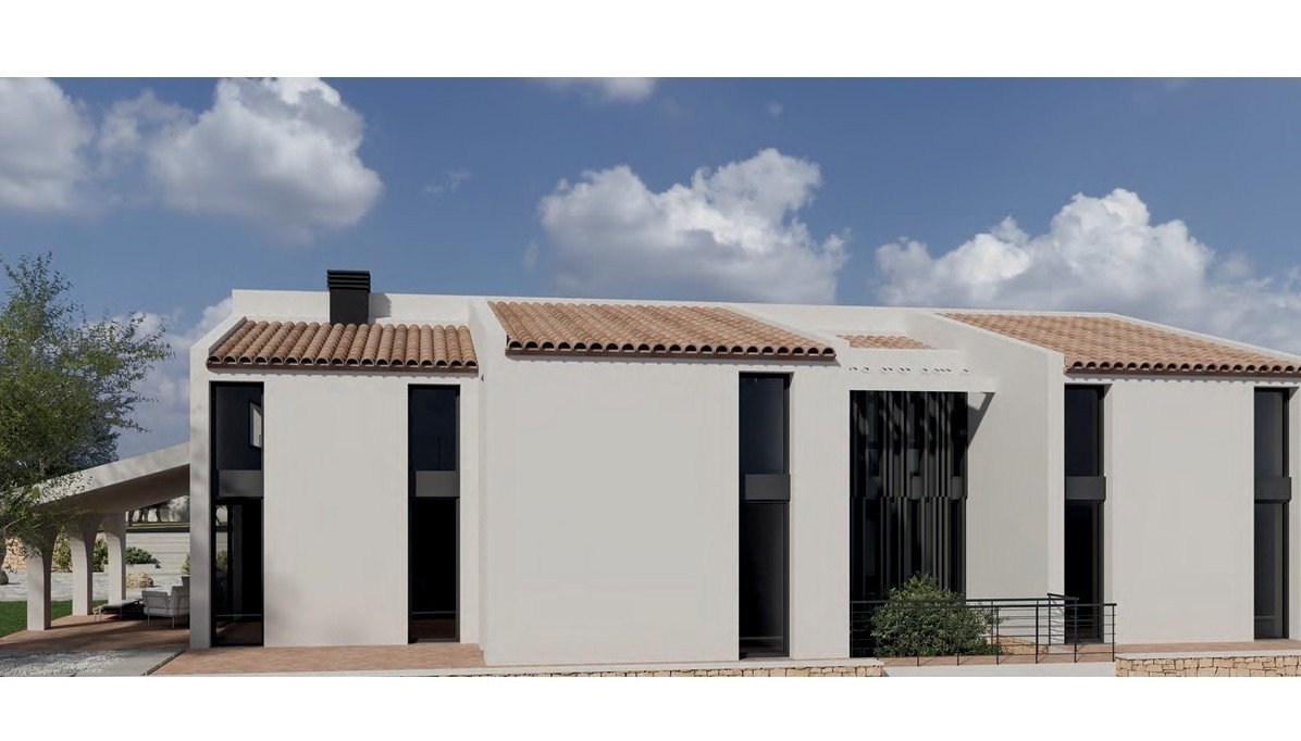 4516TEU Modernes Finca-Projekt mit beantragter Lizenz auf großem Grundstück in Teulada-Moraira
