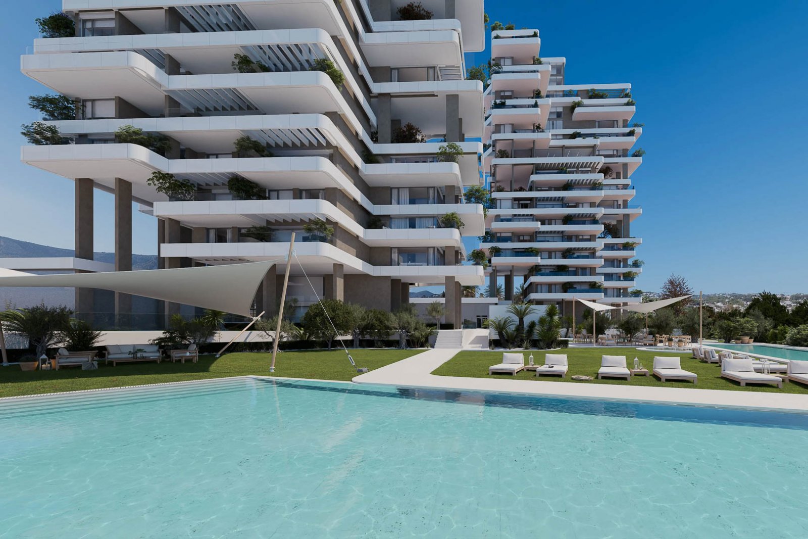8265CAL Im Bau befindliche Luxusapartments mit Meerblick zum Verkauf in Calpe.