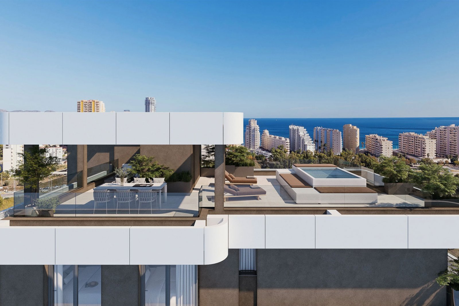 8265CAL Im Bau befindliche Luxusapartments mit Meerblick zum Verkauf in Calpe.