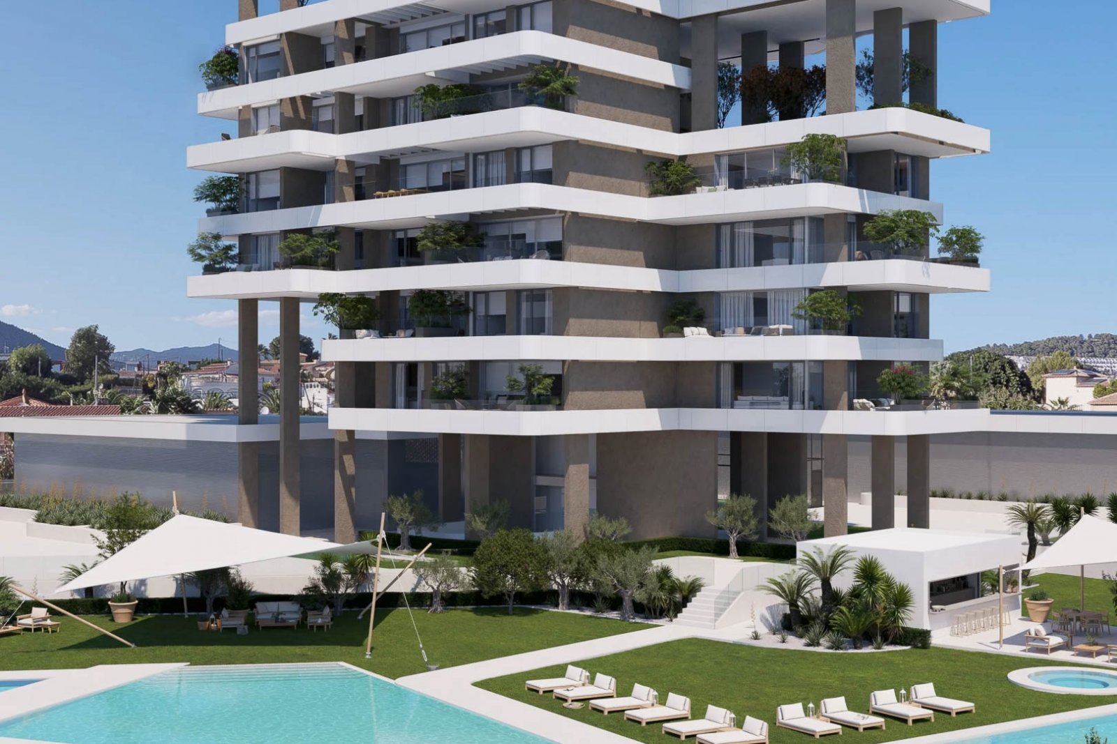 8265CAL Im Bau befindliche Luxusapartments mit Meerblick zum Verkauf in Calpe.