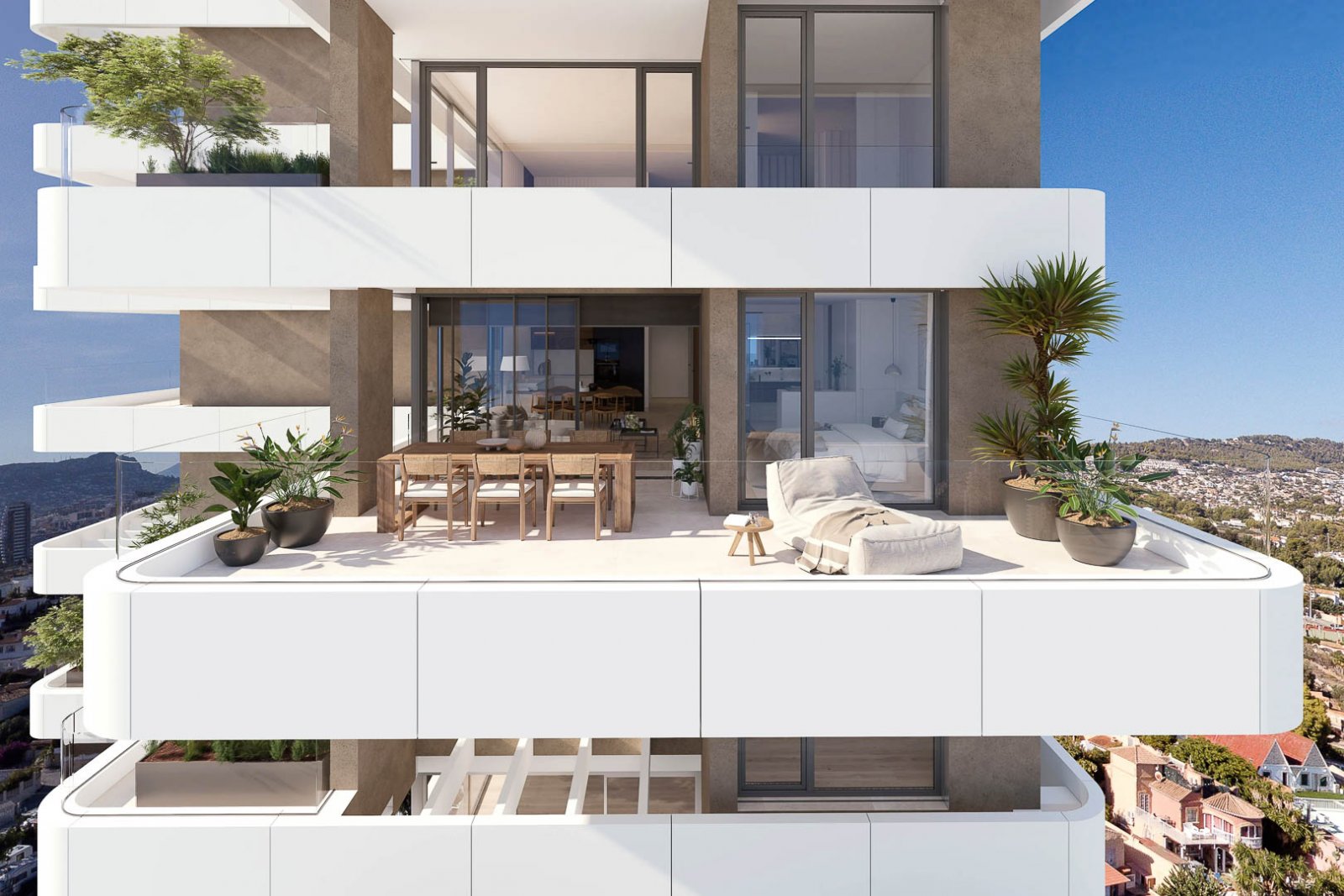 8265CAL Im Bau befindliche Luxusapartments mit Meerblick zum Verkauf in Calpe.