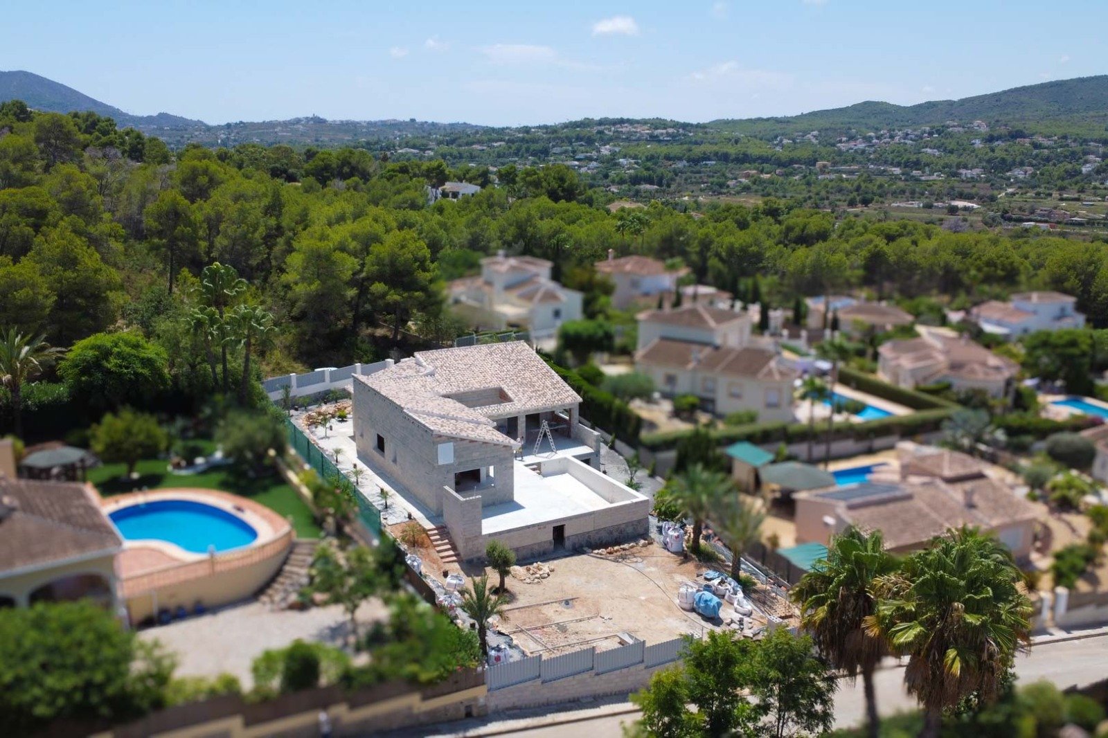 4551JAV Schöne traditionelle Neubauvilla zum Verkauf in Piver, Jávea