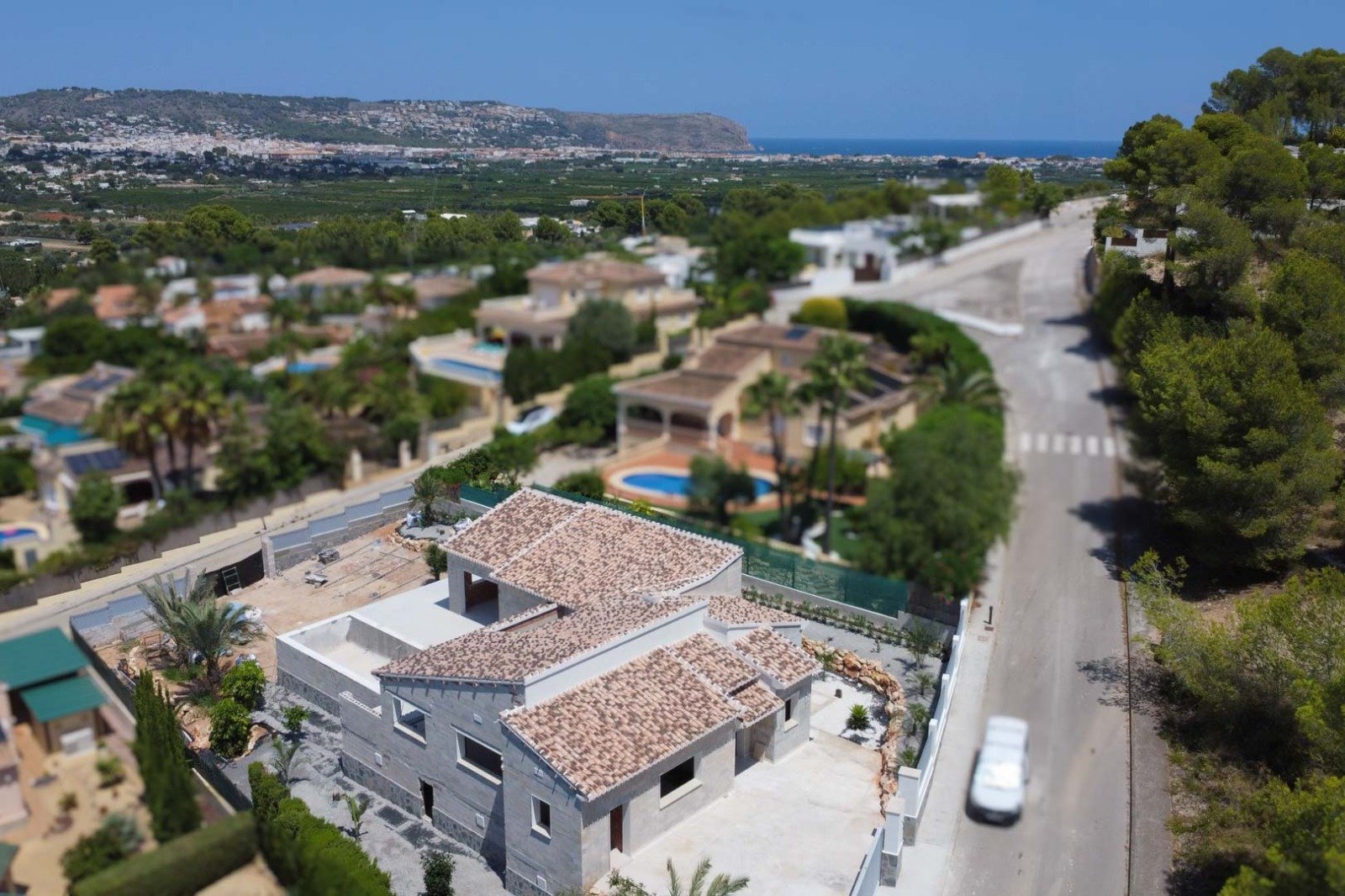 4551JAV Schöne traditionelle Neubauvilla zum Verkauf in Piver, Jávea