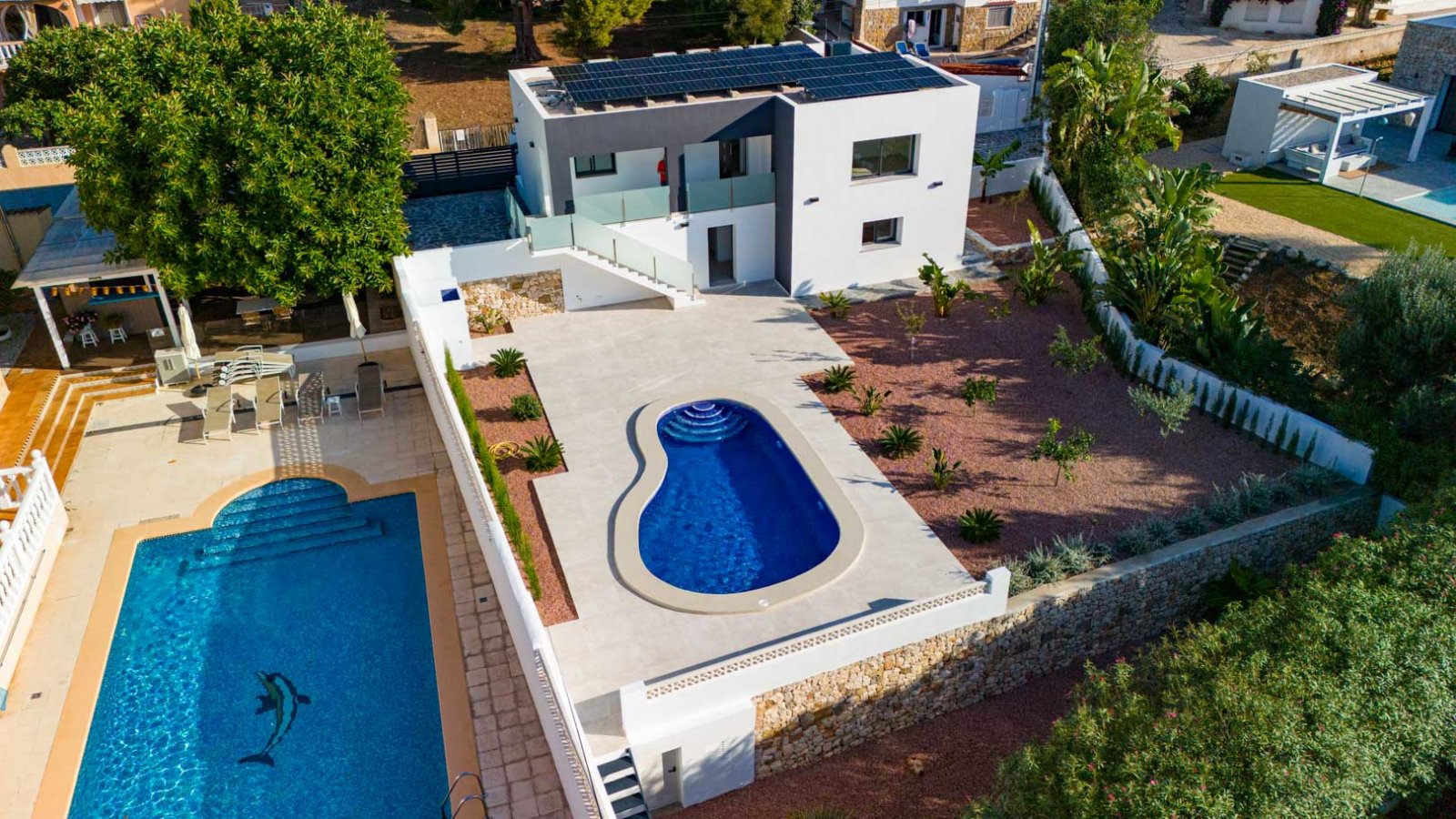 8308CAL Moderne Villa mit Bergblick, zu verkaufen in Calpe.