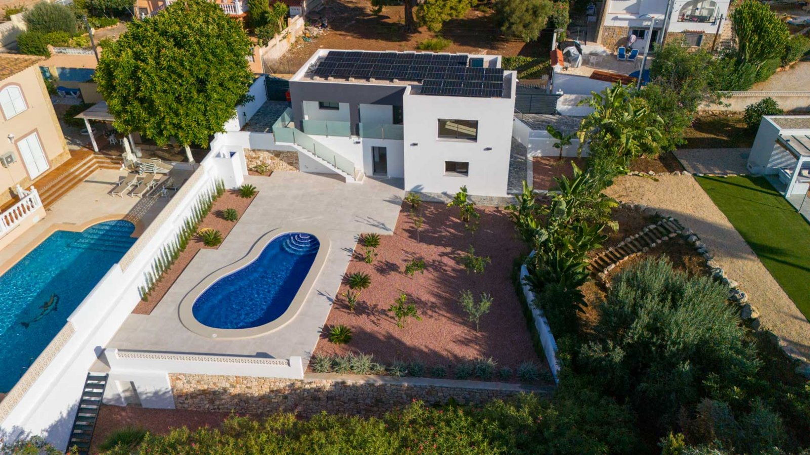 8308CAL Moderne Villa mit Bergblick, zu verkaufen in Calpe.