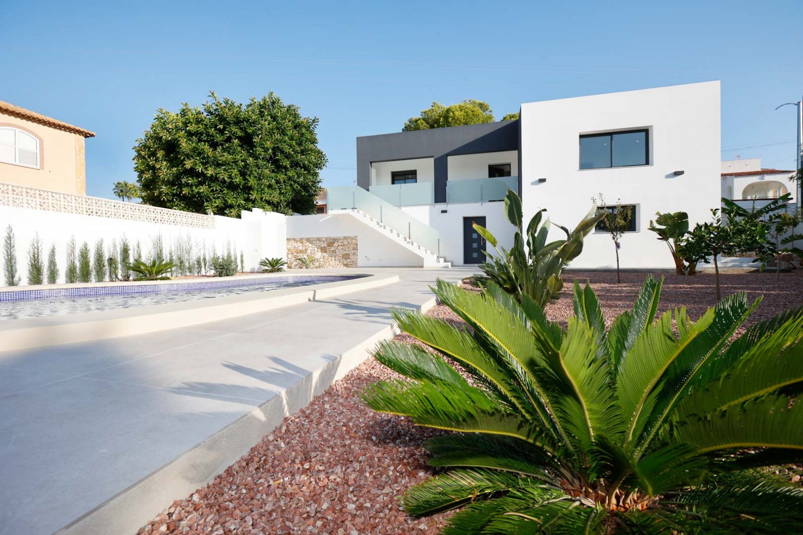 8308CAL Moderne Villa mit Bergblick, zu verkaufen in Calpe.