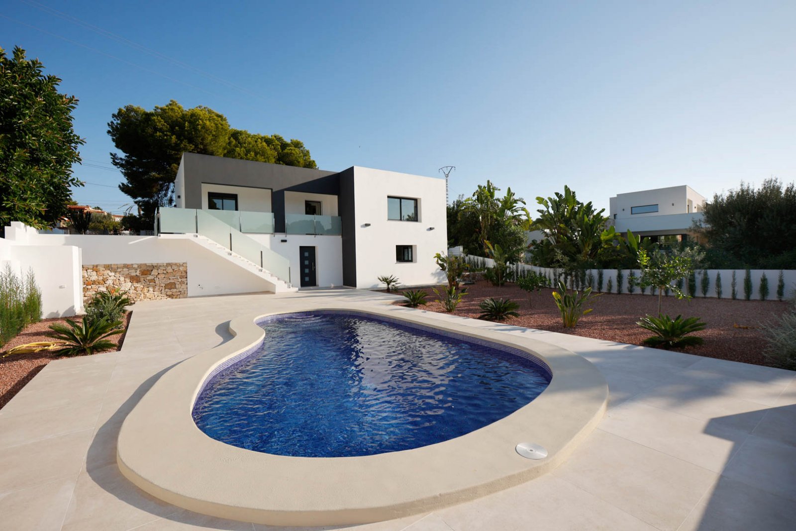 8308CAL Moderne Villa mit Bergblick, zu verkaufen in Calpe.
