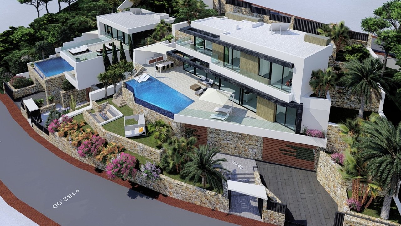 3230CAL Neu gebaute Villa zum Verkauf mit Meerblick in Calpe