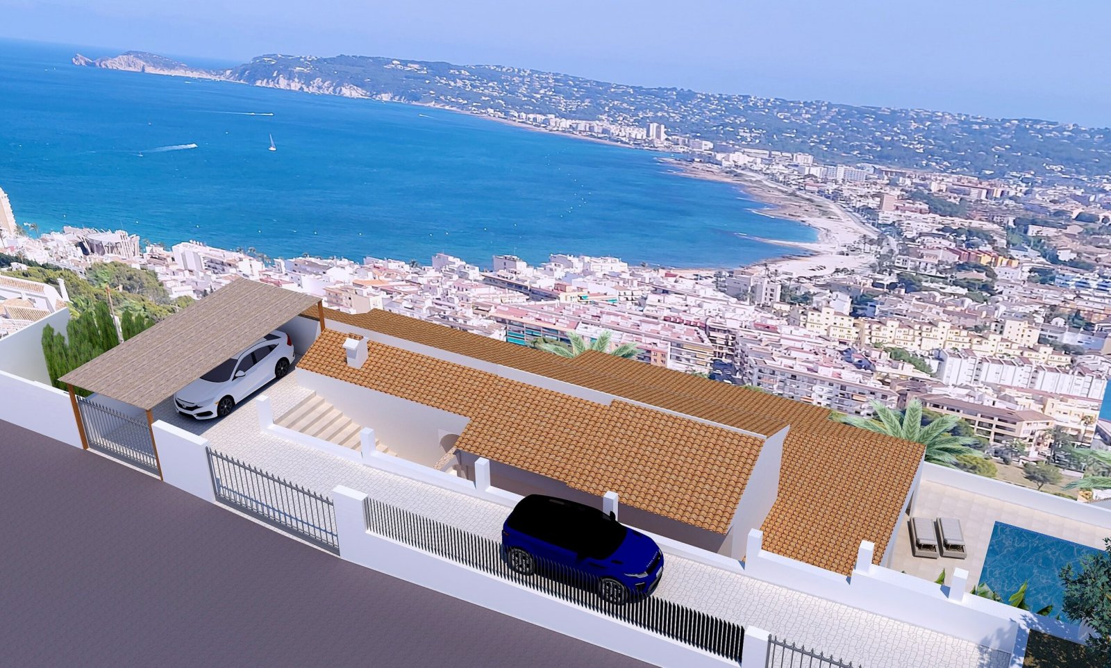 C3XY4447JAV Beeindruckendes Renovierungsprojekt mit fantastischem Meerblick zu verkaufen in La Corona, Jávea