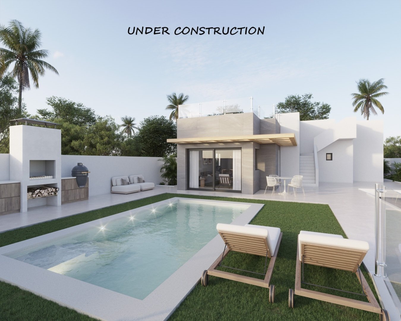 Polop: 4514POL Moderne Villa im Bau zum Verkauf in Polop  Polop: 4514POL Moderne Villa im Bau zum Verkauf in Polop