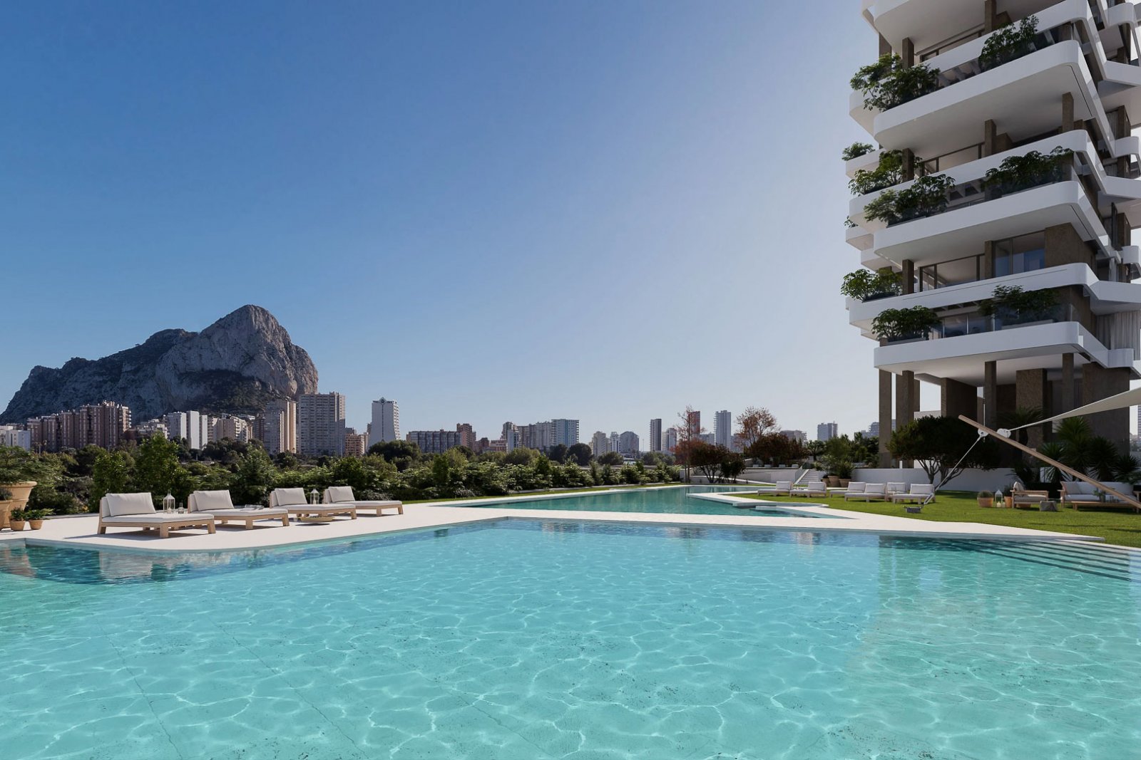 8265CAL Im Bau befindliche Luxusapartments mit Meerblick zum Verkauf in Calpe.
